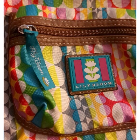 Lily Bloom Gumball Circle Pattern Crossbody Bag Colorful Youthful Purse - Picture 4 of 9